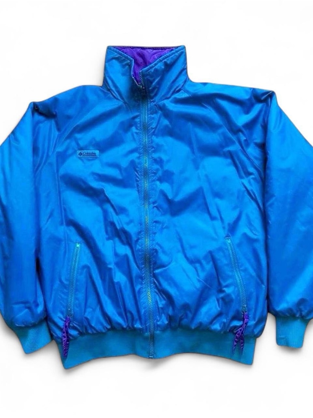Vintage Columbia Women’s Blue Lightweight Reversible Jacket L